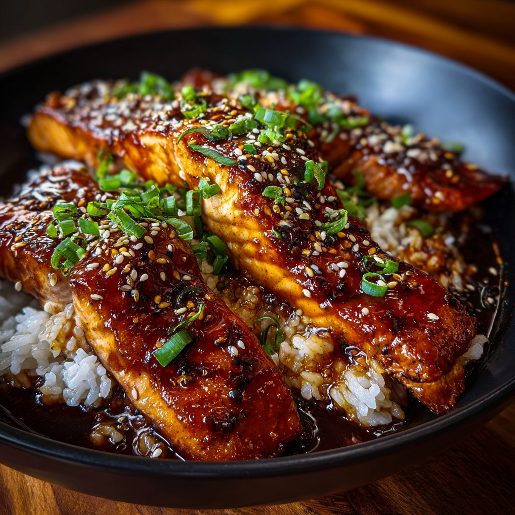 Teriyaki Glazed Salmon Bowl